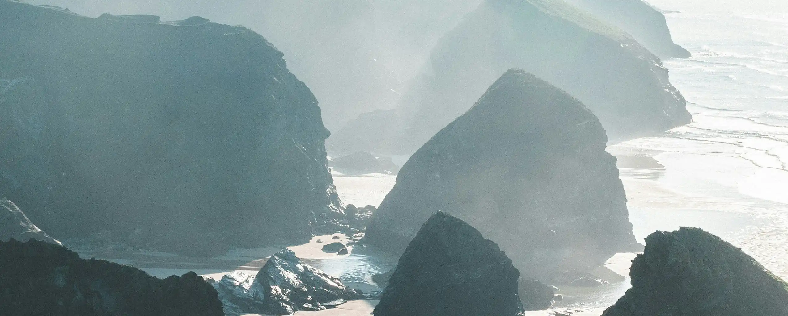 A stunning view of the large rock formation at Bedruthan Steps near Mawgan Porth, a must visit location from a Mawgan Porth holiday Cottage.