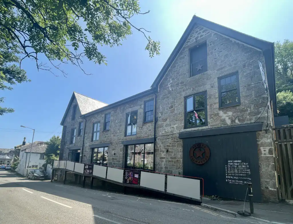 Newlyn Filmhouse on a street corner, a great thing to do in September in Cornwall.
