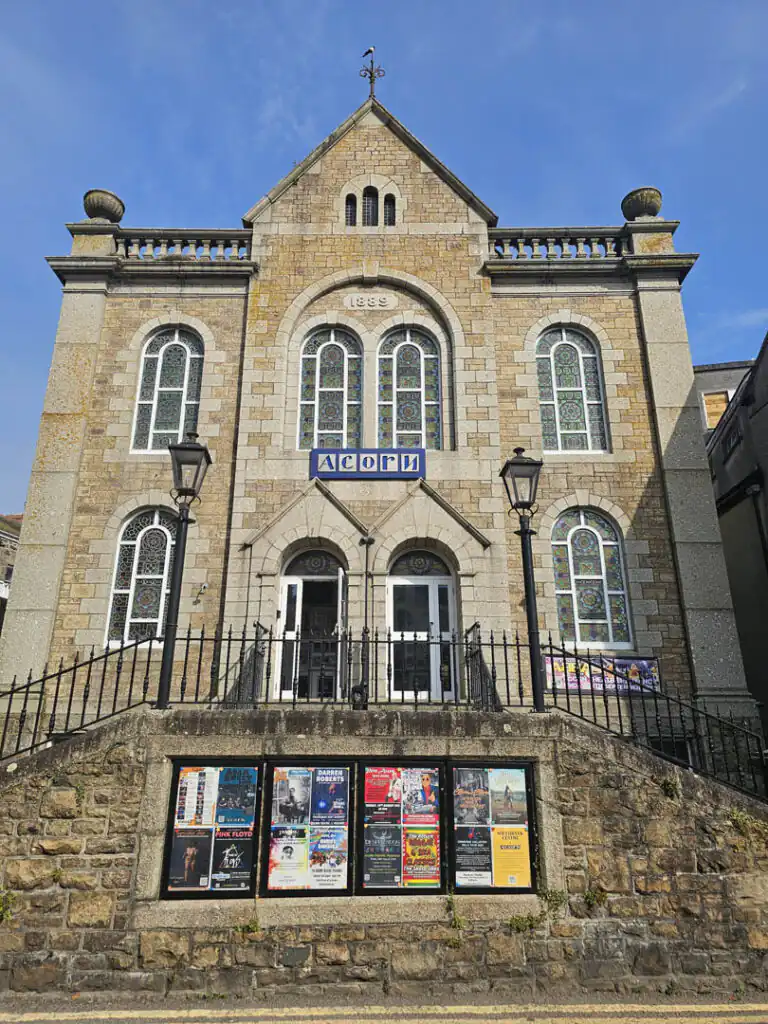 The Acorn Theatre in Penzance, Cornwall, one of the best theatres to visit.