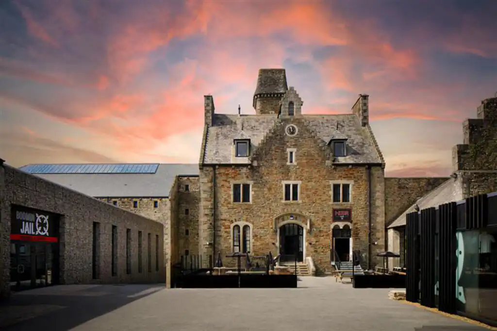 Entrance to Bodmin Jail in Cornwall, one of the most haunted places to visit in Cornwall.