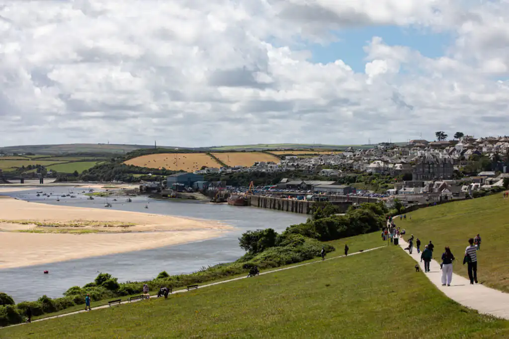 A scenic view of the Camel Estuary and trail, a great thing to do in Padstow.
