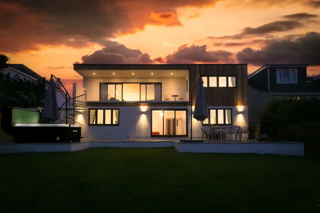 The exterior of Mor Glas, a great property for planning your holiday in Carbis Bay around.
